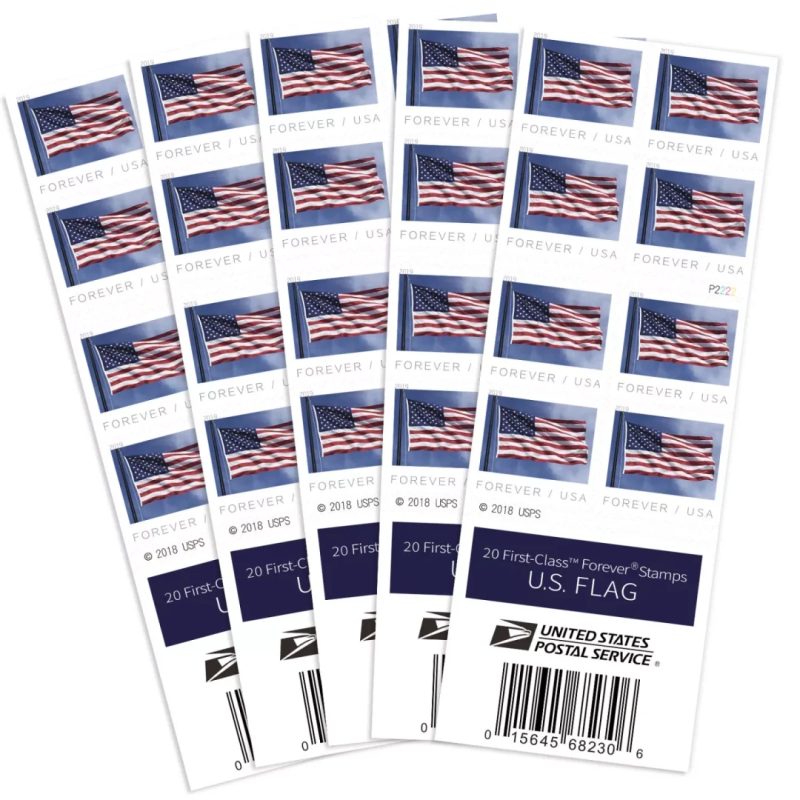 Forever Stamps 2019 U.S. Flag – Patriotic Symbol, First-Class Postage