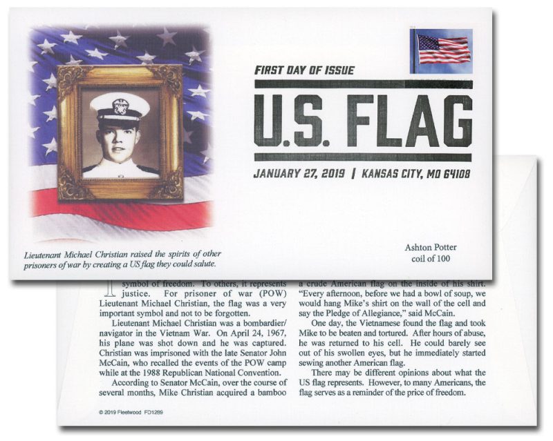 Forever Stamps 2019 U.S. Flag – Patriotic Symbol, First-Class Postage
