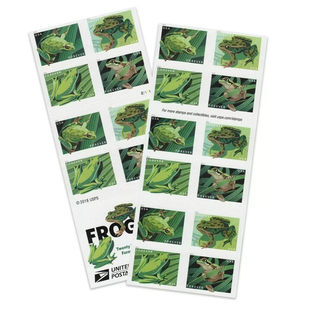 Forever Stamps 2019 Frogs – Wildlife Series, First-Class Postage