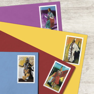 Forever Stamps 2025 Powwows – Celebrating Native American Culture, Cultural Heritage, First-Class Postage