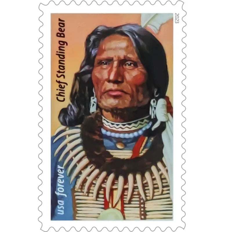 Forever Stamps 2023 Chief Standing Bear – Historical Tribute, First-Class Postage