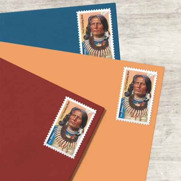 Forever Stamps 2023 Chief Standing Bear – Historical Tribute, First-Class Postage