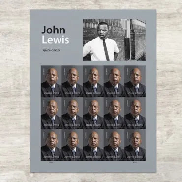 Forever Stamps 2023 John Lewis – Black Heritage, First-Class Postage