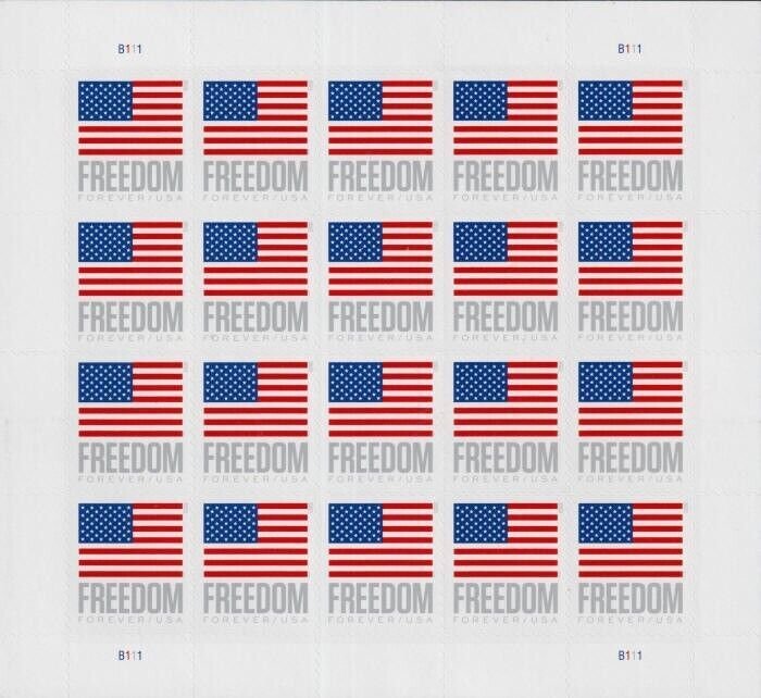 Forever Stamps 2023 U.S. Flag – Modern Patriotic Symbol, First-Class Postage