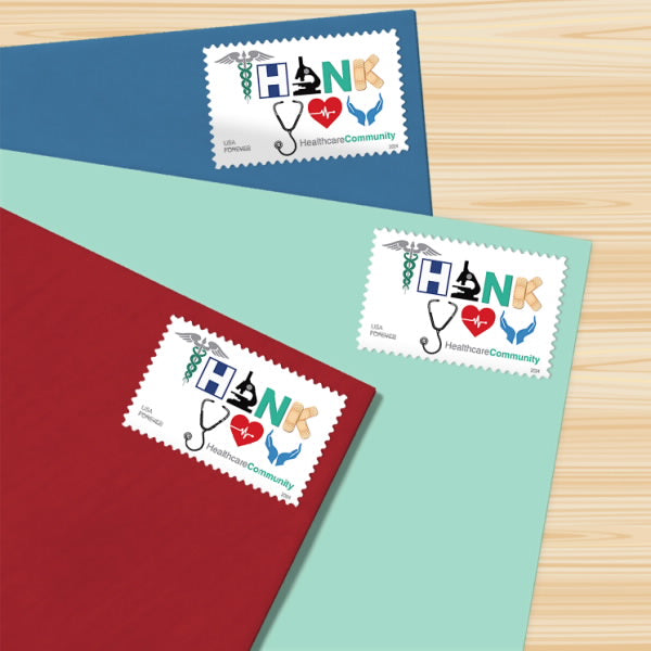 Forever Stamps 2024 Healthcare Community Thank You – Awareness & Appreciation, First-Class Postage