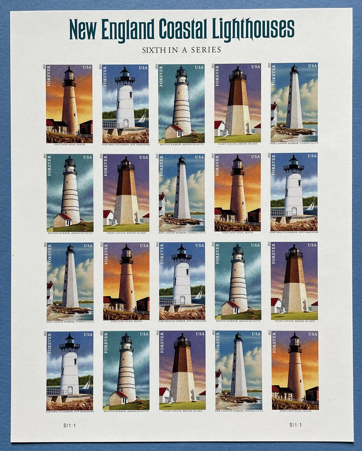 Forever Stamps 2013 Mid Atlantic Lighthouses – First-Class Postage
