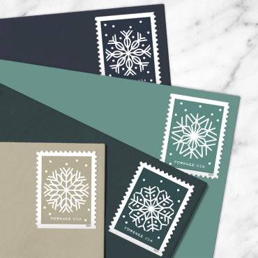 Forever Stamps 2024 Holiday Snowflake – Winter Celebration, First-Class Postage