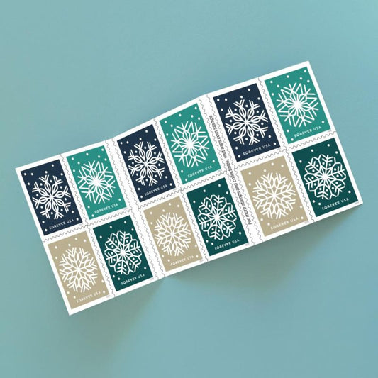 Forever Stamps 2024 Holiday Snowflake – Winter Celebration, First-Class Postage