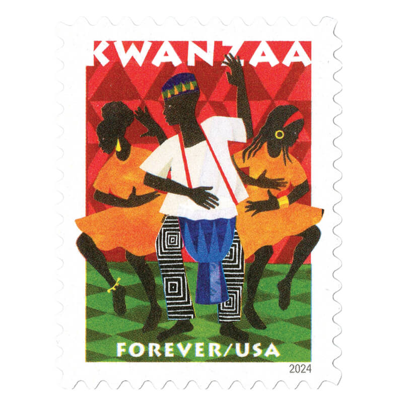 Forever Stamps 2024 Kwanzaa – Holiday Celebration, First-Class Postage