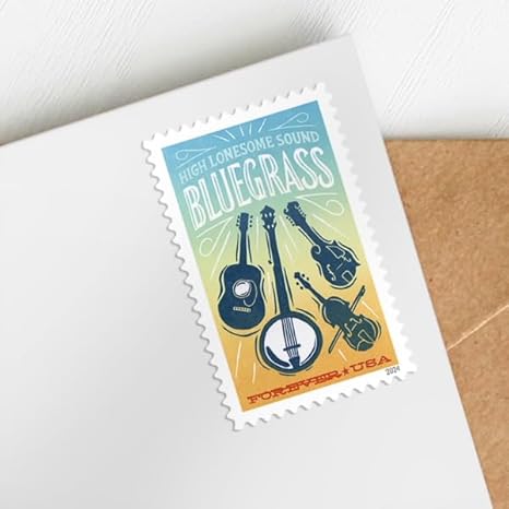 Forever Stamps 2024 Bluegrass Music – Cultural Heritage, First-Class Postage