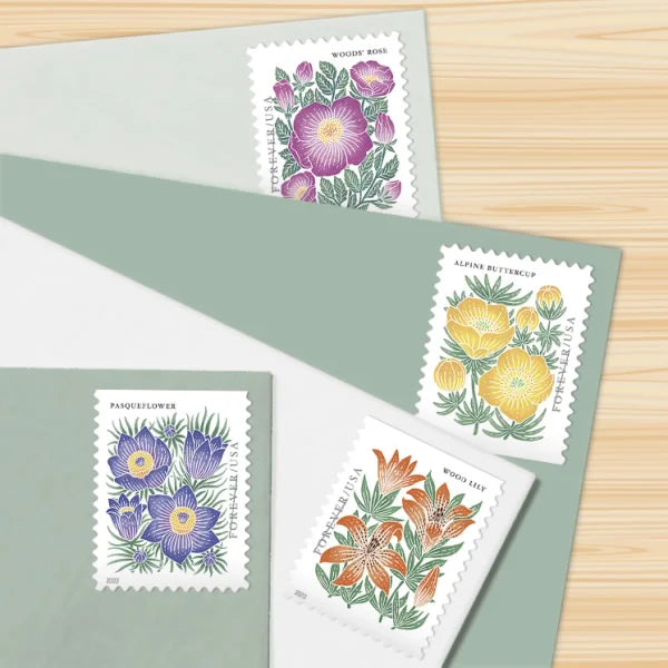 Forever Stamps 2022 Mountain Flora – Nature & Wildlife Series, First-Class Postage