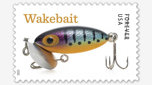 Forever Stamps 2025 Freshwater Fishing Lures – Outdoor Recreation, First-Class Postage