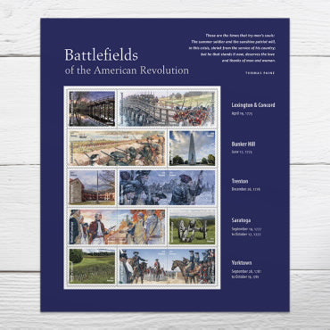 Forever Stamps 2025 Battlefields of the American Revolution – Commemorative Issue, First-Class Postage