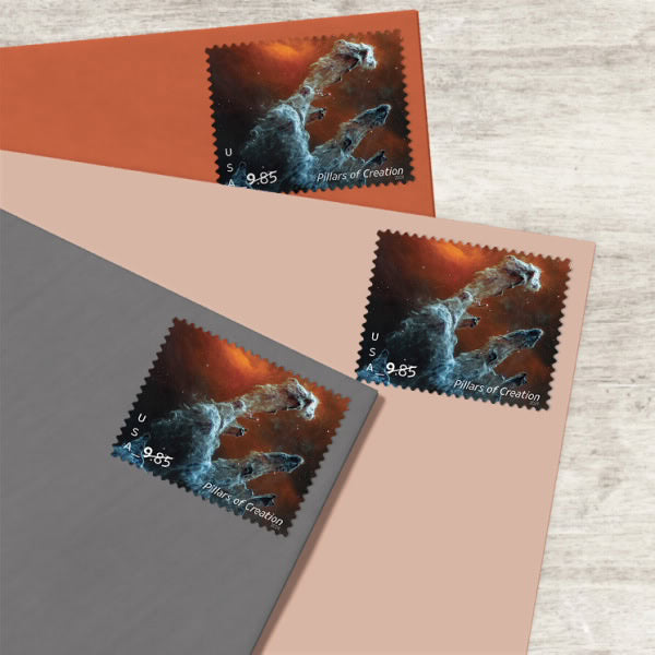 Priority Mail Express 2023 Pillars of Creation – Deep Space, $9.85 Postage