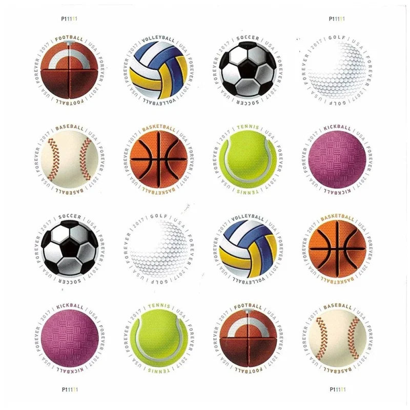 Forever Stamps 2017 Have a Ball – Sports Theme (Football), First-Class Postage