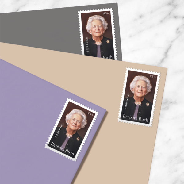 Forever Stamps 2025 Barbara Bush – Commemorative, First-Class Postage